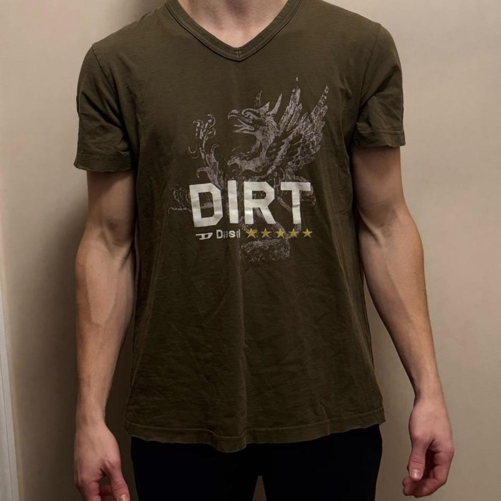 Diesel Khaki Graphic Tee